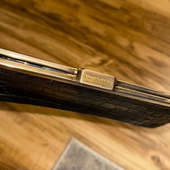 Vintage Dooney & Bourke Crocodile Leather Clutch/Shoulder Bag - Picture 9 of 9